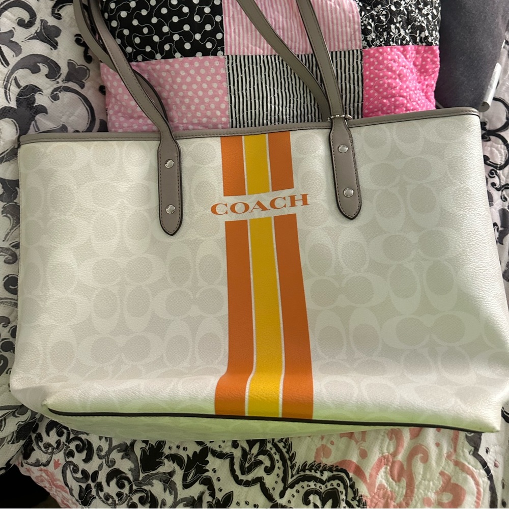 Coach tote bag and matching wallet